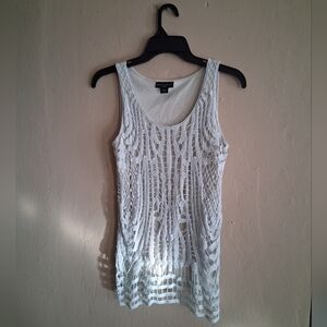 Metaphor White Crochet Tank Top